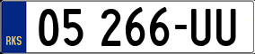 Trailer License Plate